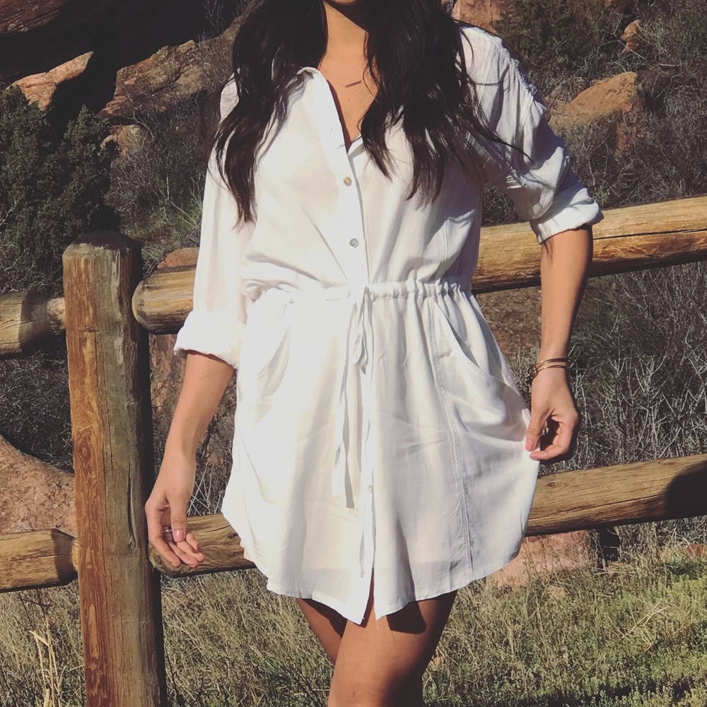 button up dress